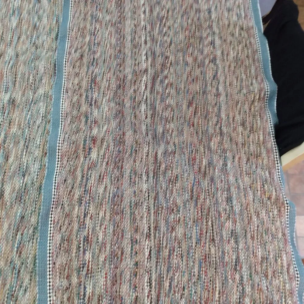 Two Vintage Woven Scatter Throw Rugs 36
